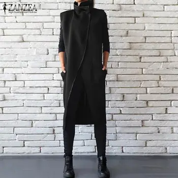 Open Front Basic Waistcoats ZANZEA Autumn Long Jackets Fashion Solid Cardigan Women Casual Sleeveless Vests Coat Outwear Femme
Open Front Basic Waistcoats ZANZEA Autumn Long Jackets Fashion Solid Cardigan Women Casual Sleeveless Vests Coat Outwear Femme