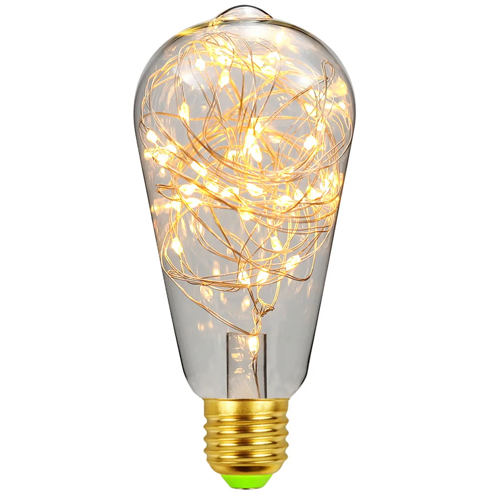 TIANFAN Art Design Edison Bulb Copper Wire ST64 RGB Led Lights Decorative Light Bulb Twikle Star 2300K Bulb Warm White
TIANFAN Art Design Edison Bulb Copper Wire ST64 RGB Led Lights Decorative Light Bulb Twikle Star 2300K Bulb Warm White