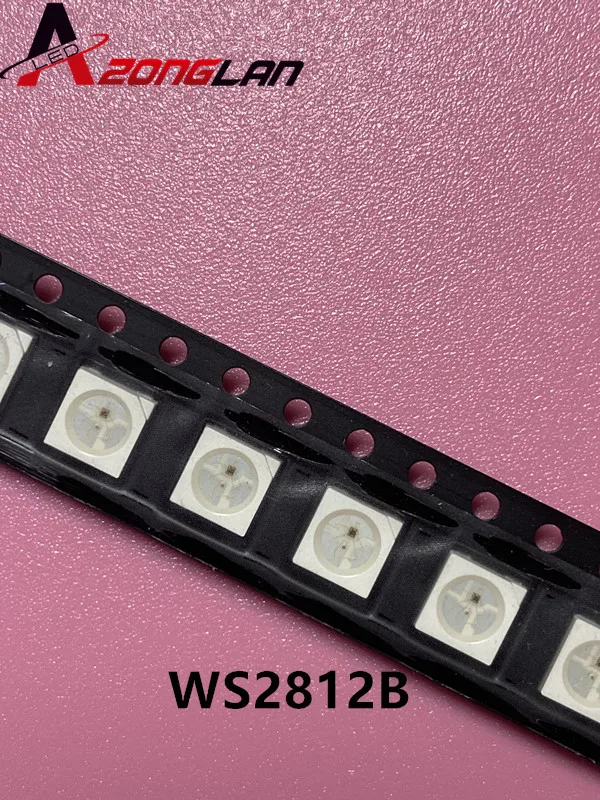 100 шт. WS2812B (4 контакта) 5050 SMD WS2812 индивидуально адресуемый цифровой RGB светодиодный