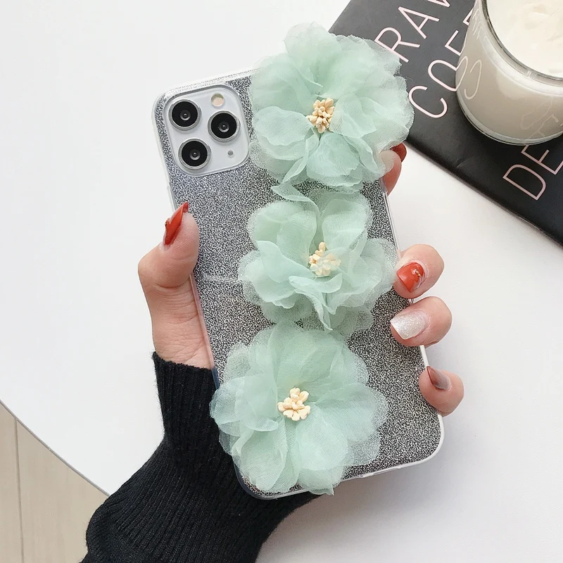 Cases For Samsung Galaxy A8 Plus J2 Pro 2018 A730 J250 J3 J5 J7 2017 Luxury 3D Coque Beautiful Chiffon Rose Flower Cover Fundas | Мобильные