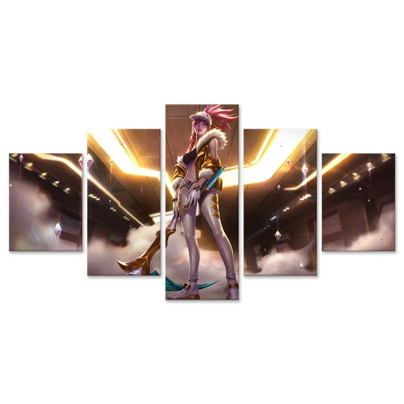 LoL KDA Akali Prestige Edition художественный плакат домашний Декор 5 шт. настенное искусство