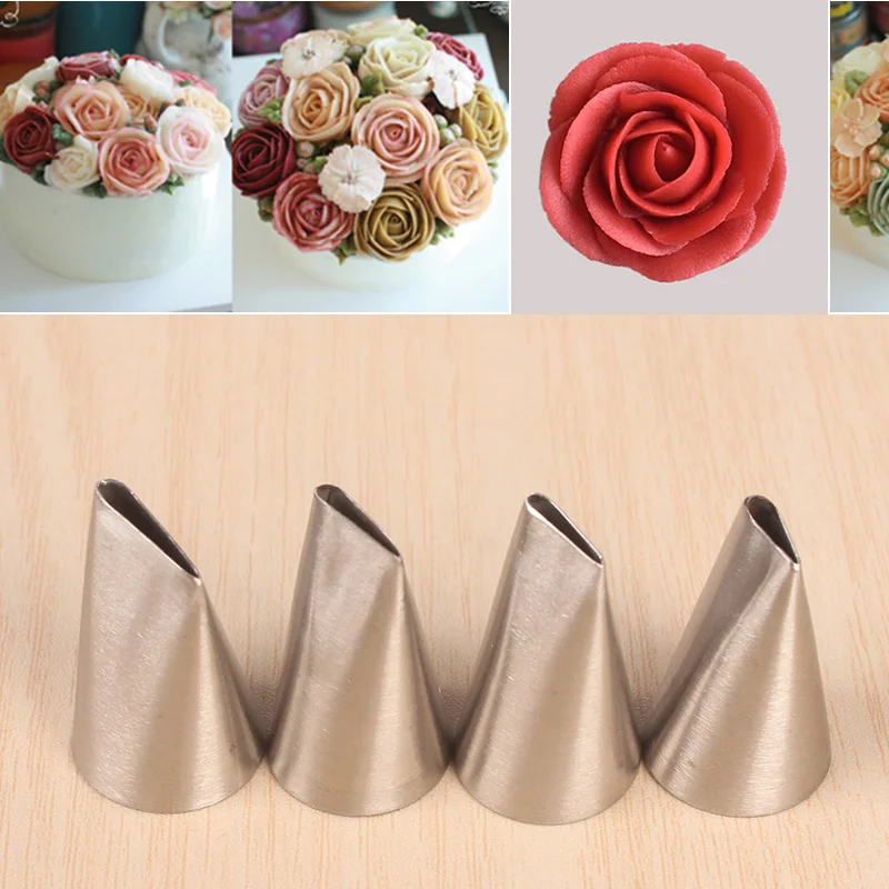 Little Small 102 104 Rose tip petals Nozzle pastry Metal CupCake Cream Decoration Tip Stainless Steel Piping Icing Tools
Little Small 102 104 Rose tip petals Nozzle pastry Metal CupCake Cream Decoration Tip Stainless Steel Piping Icing Tools