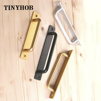 Multi Size Simple Aluminum Interior Door Handles Black Pulls Sliding Door Puller/Golden Window Handles 
Multi Size Simple Aluminum Interior Door Handles Black Pulls Sliding Door Puller/Golden Window Handles