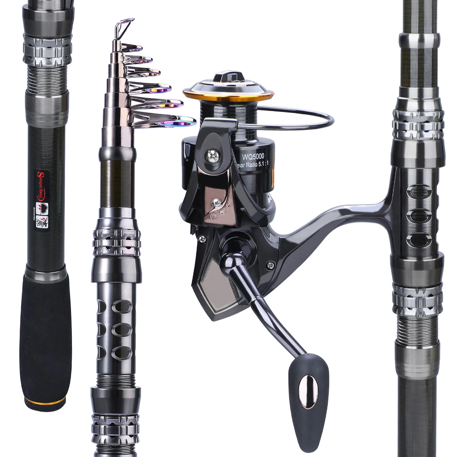 Sougayilang 1.8-3.3m Carbon Fiber Telescopic Carp Fishing Rod Sets and 14 BB Metal Spool Spinning Fishing Reel Pesca Sea Fishing
Sougayilang 1.8-3.3m Carbon Fiber Telescopic Carp Fishing Rod Sets and 14 BB Metal Spool Spinning Fishing Reel Pesca Sea Fishing