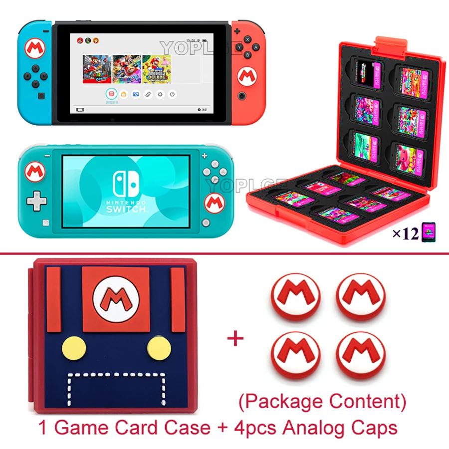 12 в 1 чехол для хранения игровых карт Nintendo Switch Lite портативный 3D с рисунком