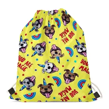 HYCOOL Drawstring Bag Rainbow Flower Horned Animal Dog Women Men Kids Fashion Shoulder Backpack School Bags Small Storage Pouch
HYCOOL Drawstring Bag Rainbow Flower Horned Animal Dog Women Men Kids Fashion Shoulder Backpack School Bags Small Storage Pouch