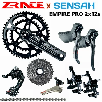 SENSAH EMPIRE PRO 2x12 Speed, 24s Road Groupset, R/L Shifter + R/F Derailleurs+ZRACE RX 3DCNC Crank Brake Carbon Fiber DUB BB92
SENSAH EMPIRE PRO 2x12 Speed, 24s Road Groupset, R/L Shifter + R/F Derailleurs+ZRACE RX 3DCNC Crank Brake Carbon Fiber DUB BB92