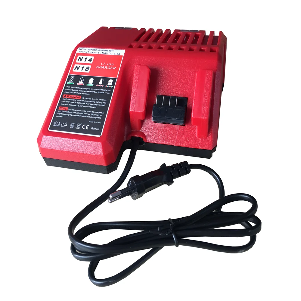 Newest Charger for Milwaukee M18 14.4V 18V Li-ion Battery 48-11-1815 48-11-1820 48-11-1840 48-11-1850 48-11-1828 Free Shipping
Newest Charger for Milwaukee M18 14.4V 18V Li-ion Battery 48-11-1815 48-11-1820 48-11-1840 48-11-1850 48-11-1828 Free Shipping