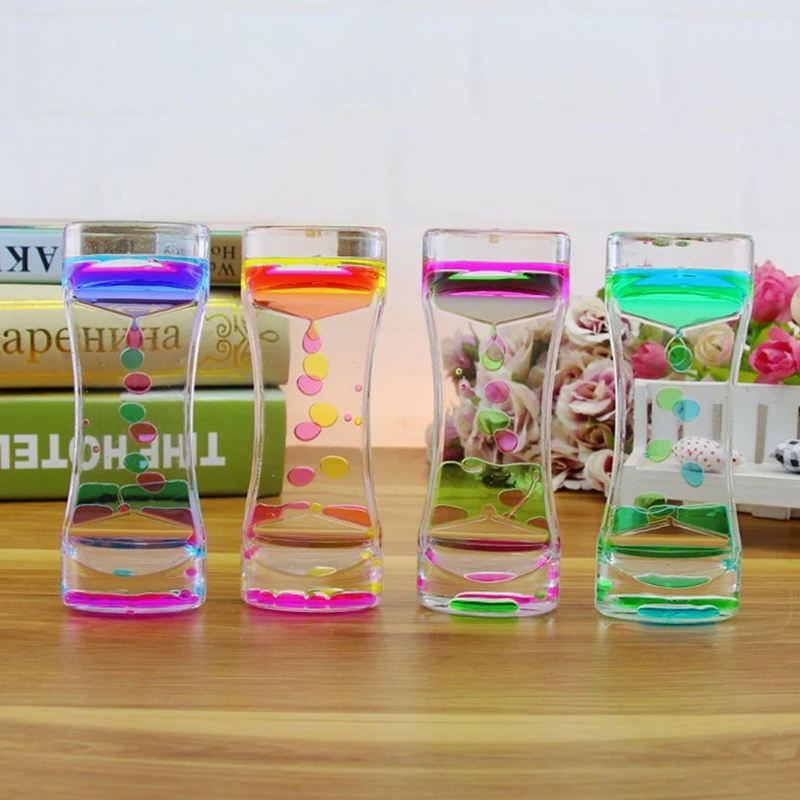 1 pc Creative Double Color Floating Liquid Oil Acrylic Hourglass Liquid Visual Movement Hourglass Timer Home Decoration
1 pc Creative Double Color Floating Liquid Oil Acrylic Hourglass Liquid Visual Movement Hourglass Timer Home Decoration