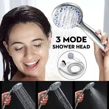 Universal 3 Modes Bathroom Hand Rainfall Shower Head Chrome Bath Showerhead Water Hose Holder Shower Sets
Universal 3 Modes Bathroom Hand Rainfall Shower Head Chrome Bath Showerhead Water Hose Holder Shower Sets