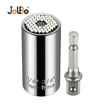 JelBo Universal Adjustable Wrench Torque Spanner Sleeve Socket Adapter Repair Tool Set for Power Drill Extension Ratchet Wrench
JelBo Universal Adjustable Wrench Torque Spanner Sleeve Socket Adapter Repair Tool Set for Power Drill Extension Ratchet Wrench