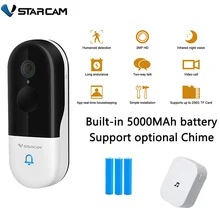 Vstarcam Video Doorbell Camera Wireless With Chime Battery 2MPHD Security Protection Two-way Talk PIR Human Detection Smart Home
Vstarcam Video Doorbell Camera Wireless With Chime Battery 2MPHD Security Protection Two-way Talk PIR Human Detection Smart Home