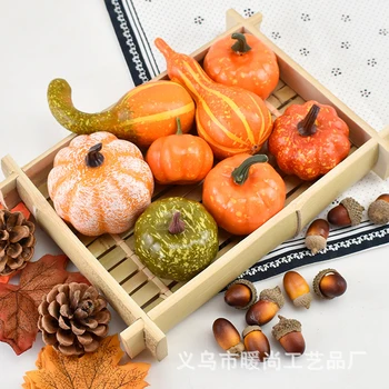 50/141pcs Artificial Pumpkins Model Realistic Maple Leaves Pine Cones Acorns Set Fruits Photo Props for Halloween Party Decor
50/141pcs Artificial Pumpkins Model Realistic Maple Leaves Pine Cones Acorns Set Fruits Photo Props for Halloween Party Decor