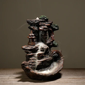 Backflow Incense Burner Ceramics Aroma Furnace Mountain Waterfall Holder Home Decoration Ornaments 1pc
Backflow Incense Burner Ceramics Aroma Furnace Mountain Waterfall Holder Home Decoration Ornaments 1pc