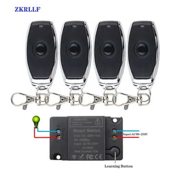 433MHz Universal Remote Control Switch EV1527 Transmitter Control and AC 220V 10A 1CH rf Relay Receiver for Wireless opener
433MHz Universal Remote Control Switch EV1527 Transmitter Control and AC 220V 10A 1CH rf Relay Receiver for Wireless opener