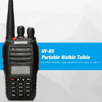 Baofeng UV-B5 Portable Walkie Talkie Dual Double Band Two Way Ham VHF UHF Radio Station Transceiver Boafeng Scanner Amador