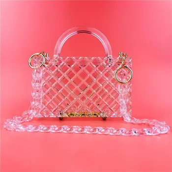 Women Acrylic Prom Handbag Ladies Wedding Party Evening Clutch Banquet Purse Shoulder Bag 
Women Acrylic Prom Handbag Ladies Wedding Party Evening Clutch Banquet Purse Shoulder Bag