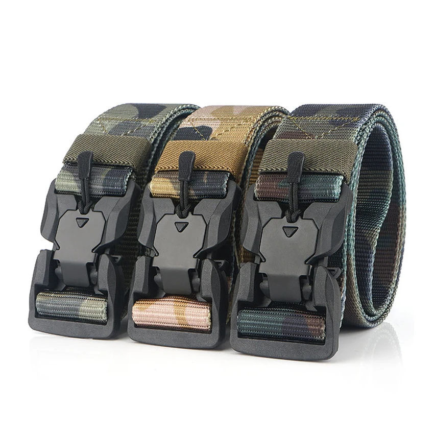 Belt For Men Outdoor Work Tactical Belts Military Training Strap Magnetic Buckle True Nylon Camouflage Male Belt For Jeans Pants
Belt For Men Outdoor Work Tactical Belts Military Training Strap Magnetic Buckle True Nylon Camouflage Male Belt For Jeans Pants