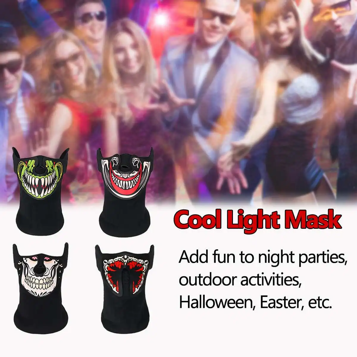 Voice Control Halloween Mask Scary Masks Skull Face Decor Decoration Horror Maska Glowing Masker Purge Cosplay Costume Supplies
Voice Control Halloween Mask Scary Masks Skull Face Decor Decoration Horror Maska Glowing Masker Purge Cosplay Costume Supplies