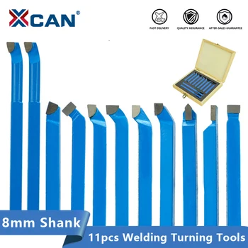 XCAN Carbide Tip Cutting Turning Boring Bit 11pcs 8mm Shank Mini Metal Lathe Tool Set for Metal Lathe Thread CNC Turning Tools
XCAN Carbide Tip Cutting Turning Boring Bit 11pcs 8mm Shank Mini Metal Lathe Tool Set for Metal Lathe Thread CNC Turning Tools