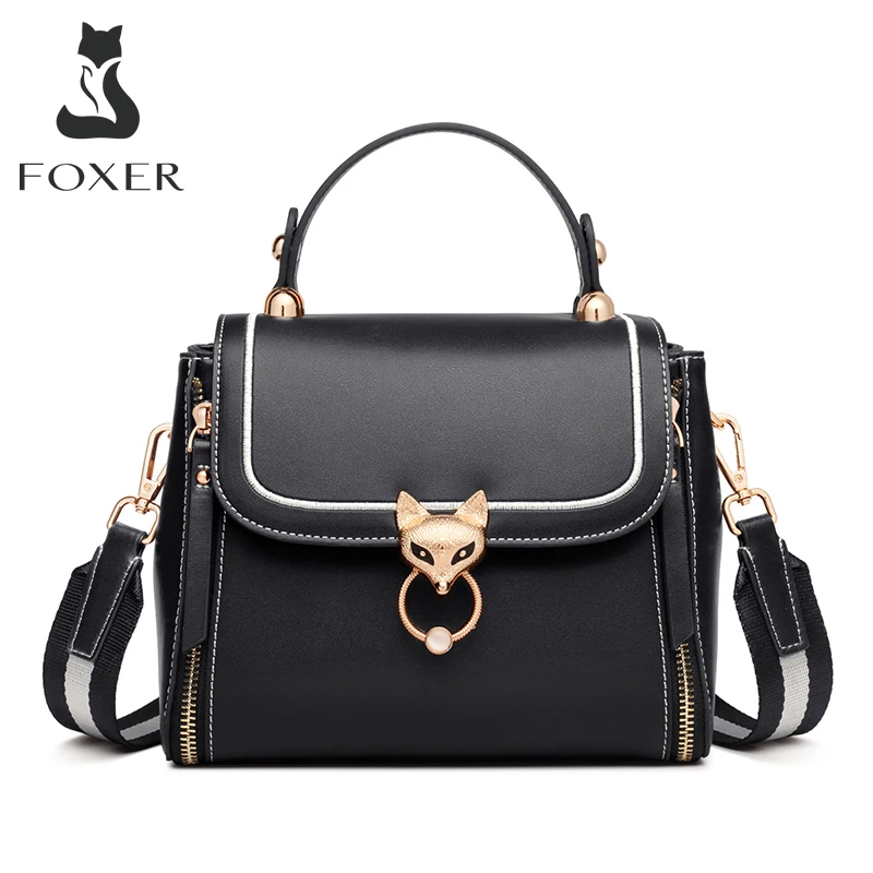Модный тоут FOXER для женщин дамская сумочка-мессенджер в шикарном стиле стильные