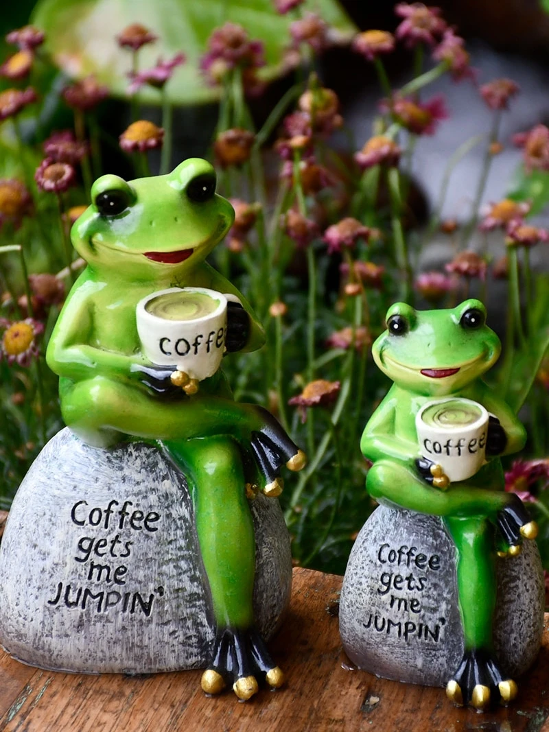 American Coffee Frog Resin Accessories Garden Villa Courtyard Figurines Crafts Kindergarten Lawn Outdoor Sculpture Decoration
American Coffee Frog Resin Accessories Garden Villa Courtyard Figurines Crafts Kindergarten Lawn Outdoor Sculpture Decoration