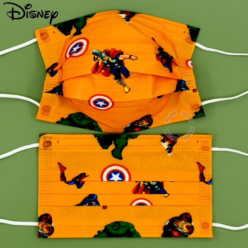 Cool Avengers Disposable Children's Mask Orange Superhero Cartoon Filter Mask 3 Layers Protective Face Cover For Boys Anti-dust
Cool Avengers Disposable Children's Mask Orange Superhero Cartoon Filter Mask 3 Layers Protective Face Cover For Boys Anti-dust