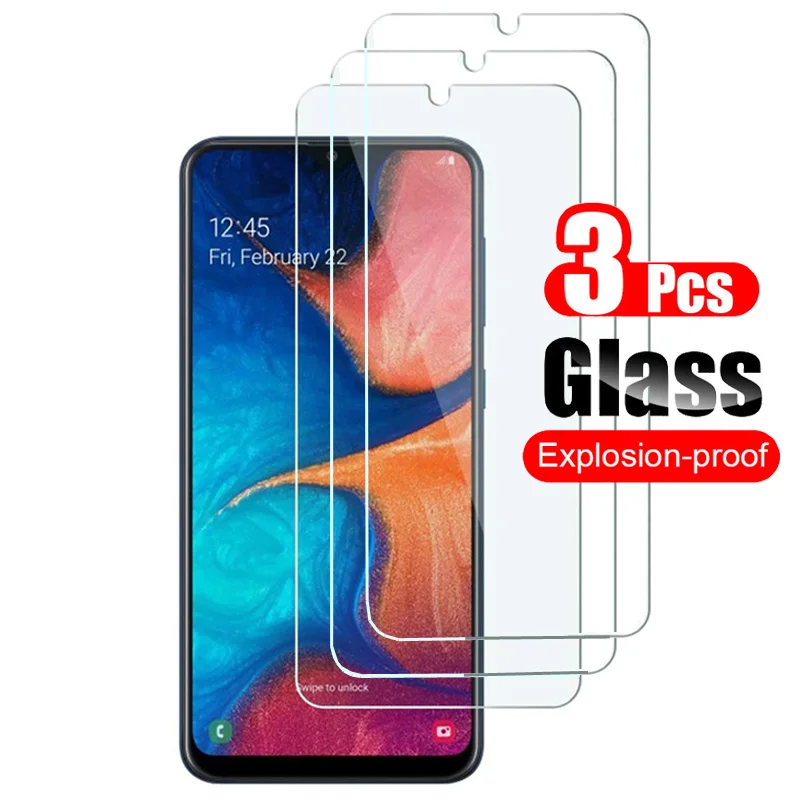 

3pcs Tempered Glass for Samsung Galaxy A10 A20 A30 A40 A50 A60 A70 A80 A90 A20E M10 M20 M30 Screen Protector Protective Film