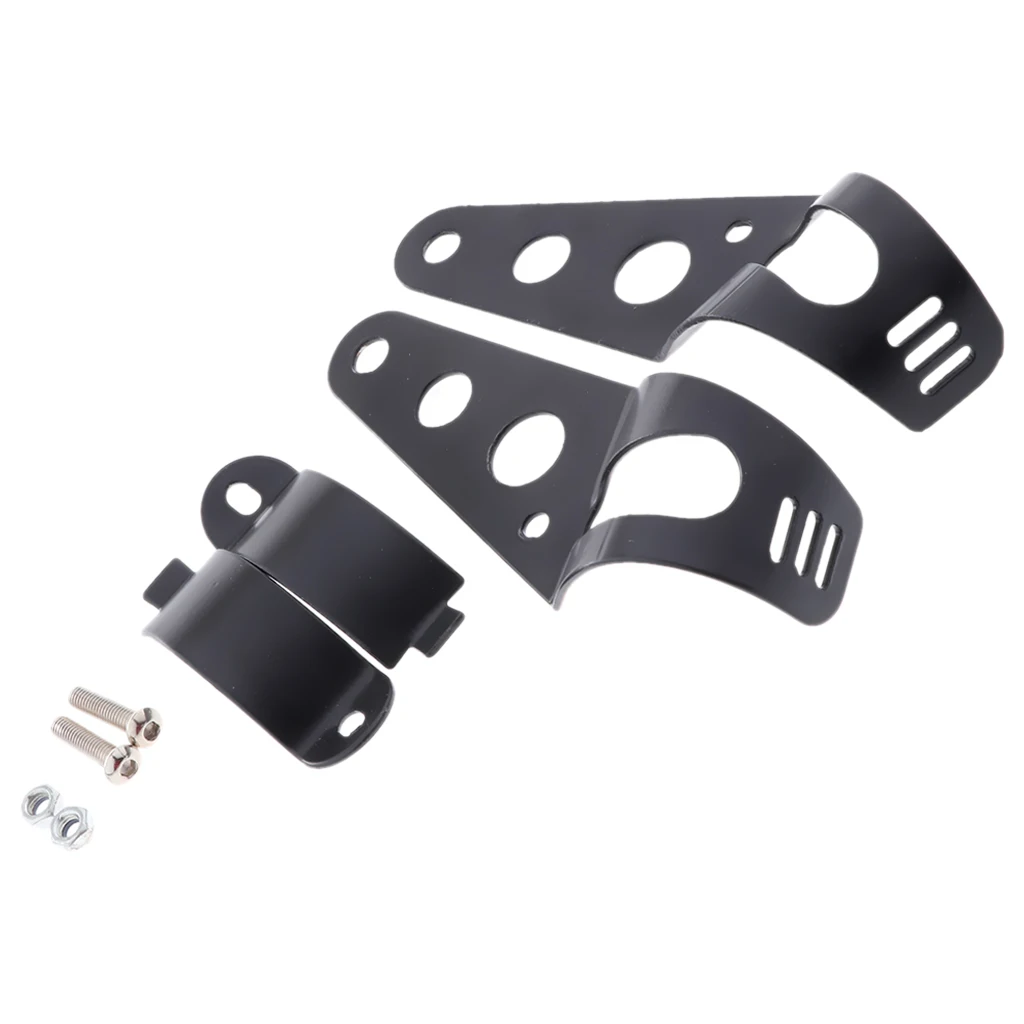 Motorcycle 38mm-51mm Fork Mount Clamp /Headlight Mount Bracket /Head Light Lamp Holder& Adjuster (Black) Motorcycle 38mm-51mm Fork Mount Clamp /Headlight Mount Bracket /Head Light Lamp Holder& Adjuster (Black)