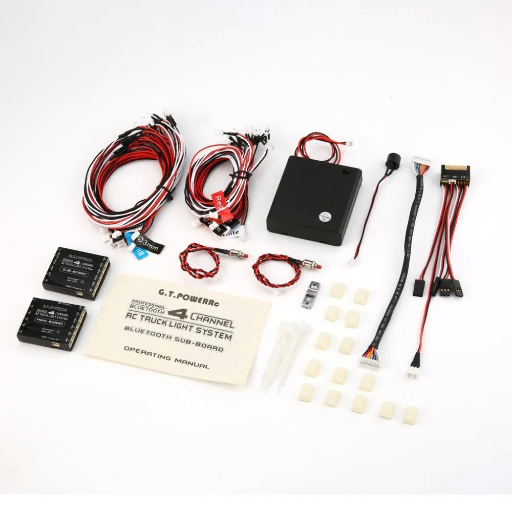 GT Power Professional 14 Kinds of Flashing Modes with Bluetooth Main Board 4 Channel RC Truck Light System Car Accessories
GT Power Professional 14 Kinds of Flashing Modes with Bluetooth Main Board 4 Channel RC Truck Light System Car Accessories