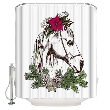 Shower Curtains for Bathroom Hand Drawn Horse Head Animal Pattern Waterproof Fabric Bathroom DecorBathtub Curtains with Free
Shower Curtains for Bathroom Hand Drawn Horse Head Animal Pattern Waterproof Fabric Bathroom DecorBathtub Curtains with Free