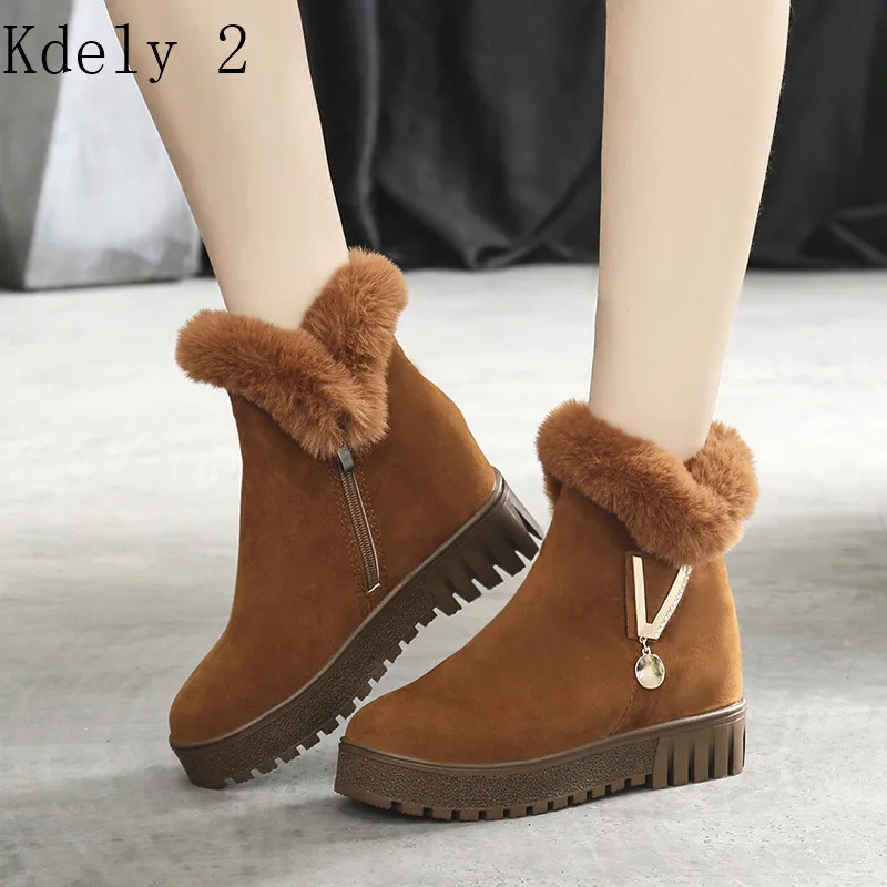 Winter Women Snow Ankle Boots Wedges Heel Zipper Faux Suede Fashion All Match Keep Warm Winter Women Snow Boots Size 35-40
Winter Women Snow Ankle Boots Wedges Heel Zipper Faux Suede Fashion All Match Keep Warm Winter Women Snow Boots Size 35-40