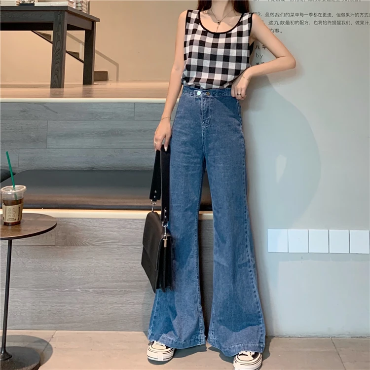 ZOSOL Retro Solid Color High-waisted Casual Wide-Leg Jeans Slimming Loose-Fit Long Legs Bell-bottom Pants
ZOSOL Retro Solid Color High-waisted Casual Wide-Leg Jeans Slimming Loose-Fit Long Legs Bell-bottom Pants