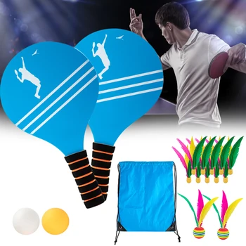 Beach Tennis Badminton Racket Paddle Set with PingPong Balls Shuttlecocks Garden Open Spaces Park Outdoor XR-Hot
Beach Tennis Badminton Racket Paddle Set with PingPong Balls Shuttlecocks Garden Open Spaces Park Outdoor XR-Hot