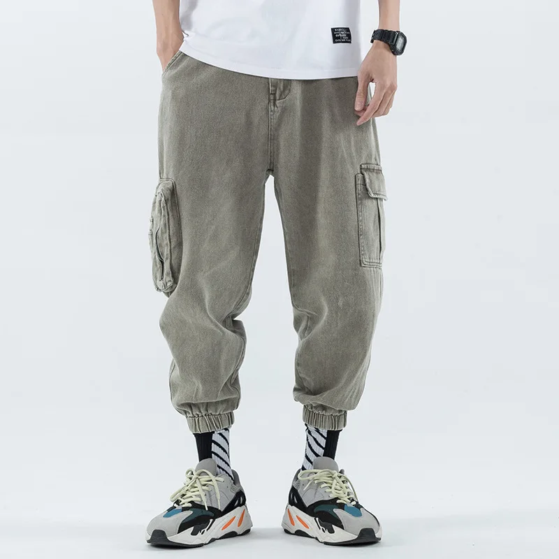 Trend Men Loose-Fit Lace-up 9 Points Casual Bib Overall Teenager Capri Beam Leg Capri Harem Pants 862
Trend Men Loose-Fit Lace-up 9 Points Casual Bib Overall Teenager Capri Beam Leg Capri Harem Pants 862