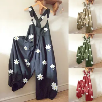 Fashion Floral Print Jumpsuit Women Summer Harajuku Pocket Loose Playsuits Ladies Casual Long Jumpsuit Ju4 
Fashion Floral Print Jumpsuit Women Summer Harajuku Pocket Loose Playsuits Ladies Casual Long Jumpsuit Ju4