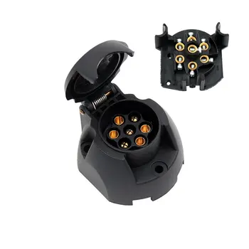 European Car 7 Hole Socket Trailer Adapter Truck Interface Rv Power Cord Socket Waterproof Connector 12V
European Car 7 Hole Socket Trailer Adapter Truck Interface Rv Power Cord Socket Waterproof Connector 12V