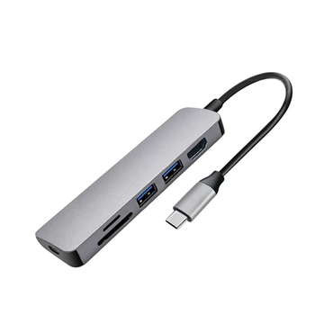6 in 1 Thunderbolt 3 Usb-C to Hdmi 4K Adapter Sd Tf Card Reader Usb3.0 Hub Pd Multifunction Usb3.0 Hub
6 in 1 Thunderbolt 3 Usb-C to Hdmi 4K Adapter Sd Tf Card Reader Usb3.0 Hub Pd Multifunction Usb3.0 Hub
