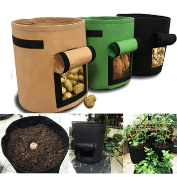 4 7 10 Gallon Plant Grow Bags Potato Planting Vegetables Fabric Flower Pot for Garden Tool Jardin
4 7 10 Gallon Plant Grow Bags Potato Planting Vegetables Fabric Flower Pot for Garden Tool Jardin