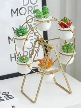 Nordic Garden Decoration Set Succulent Plant Pot Cactus Plant Pot Innovative Ferris Wheel Shape Ceramic Basin Flower Pot
Nordic Garden Decoration Set Succulent Plant Pot Cactus Plant Pot Innovative Ferris Wheel Shape Ceramic Basin Flower Pot