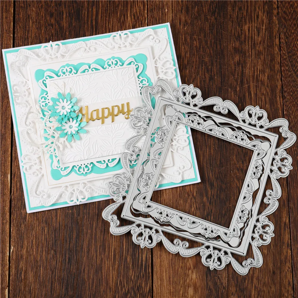 DiyArts Lace Border Embossing Folders for Card Making Flower Decorative Mold Metal Scrapbooking Cutting Dies Embossing Folders
DiyArts Lace Border Embossing Folders for Card Making Flower Decorative Mold Metal Scrapbooking Cutting Dies Embossing Folders