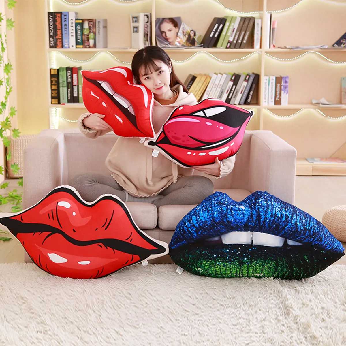 New Style Cool Lip Red Pillow Plush Cushion Lips Pillow Gift Sample Customizable
New Style Cool Lip Red Pillow Plush Cushion Lips Pillow Gift Sample Customizable