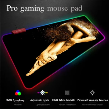 Yuzuoan One Piece Mouse Pad Ballet Shape Abstract LED Colorful Lighting Comfortable Large RGB Gaming Mouse Pad Locking Table Mat
Yuzuoan One Piece Mouse Pad Ballet Shape Abstract LED Colorful Lighting Comfortable Large RGB Gaming Mouse Pad Locking Table Mat