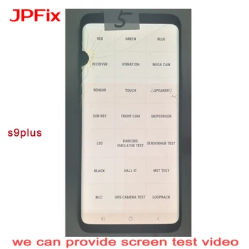 JPFix AMOLED For Samsung S9 Plus G965 LCD Touch Display Glass Broken Practice Testing Screen With Frame Repair Parts