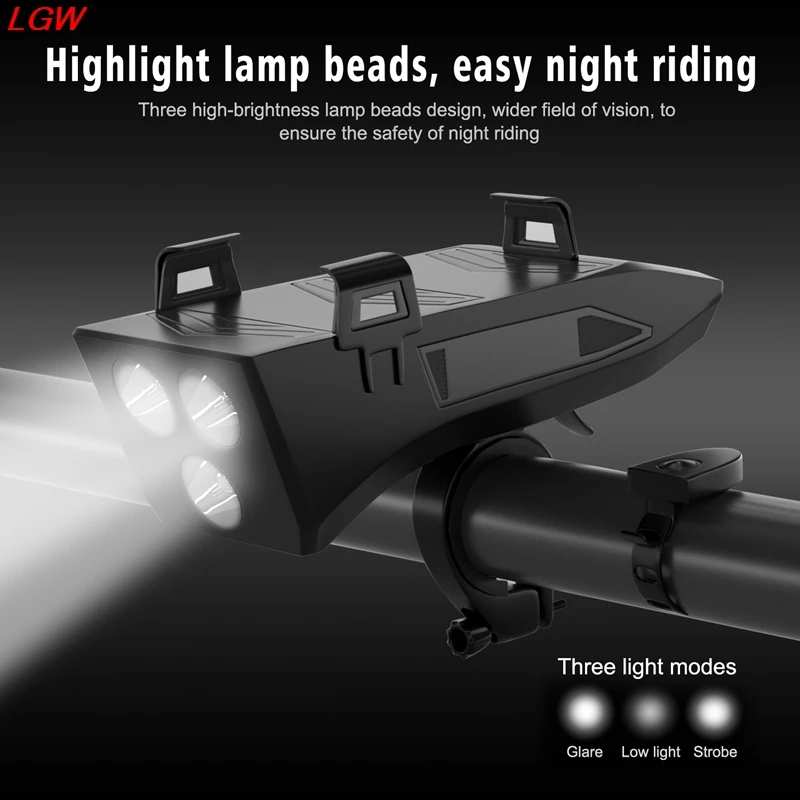 4 in 1 bicycle front light mobile phone holder, bicycle light speaker multifunctional USB charging mobile phone holder
4 in 1 bicycle front light mobile phone holder, bicycle light speaker multifunctional USB charging mobile phone holder