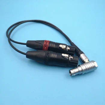 Atomos Shogun Monitor Recorder Breakout Audio Input Cable 1B FHG 10 pin Plug Connector to Dual Neutrik 3 Pin XLR Female