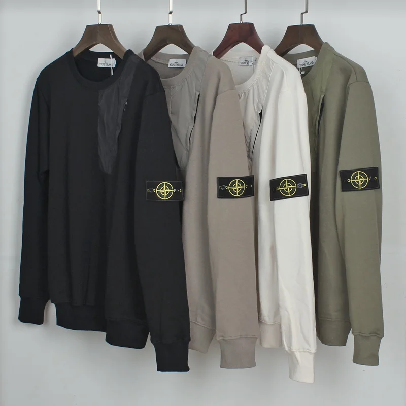 4 Colors 2021 Autumn Zipper Pocket Stone 99 Island Men Casual Logo Long Sleeve Sweater Couple Loose O-neck Sweatshirts
4 Colors 2021 Autumn Zipper Pocket Stone 99 Island Men Casual Logo Long Sleeve Sweater Couple Loose O-neck Sweatshirts