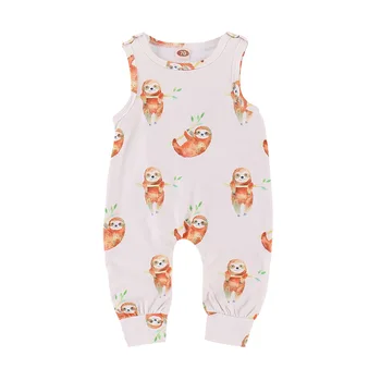 Cotton Outfit Baby Toddler Soft Clothing Sleeveless Jumpsuit One Piece Girls Boys Clothes Cute Cartoon Sloths Romper Top Quality
Cotton Outfit Baby Toddler Soft Clothing Sleeveless Jumpsuit One Piece Girls Boys Clothes Cute Cartoon Sloths Romper Top Quality
