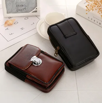 Simple Men's PU Leather Double Layer Mobile Phone Running Bag Single Pull Phone Running Bag High-End Mobile Phone Running Bag
Simple Men's PU Leather Double Layer Mobile Phone Running Bag Single Pull Phone Running Bag High-End Mobile Phone Running Bag