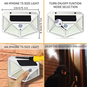 Eco-Friendly Street Lamp 100LED Home Fence Light Outdoor Wall Light Walkway Lights Motion Sensor Solar
Eco-Friendly Street Lamp 100LED Home Fence Light Outdoor Wall Light Walkway Lights Motion Sensor Solar